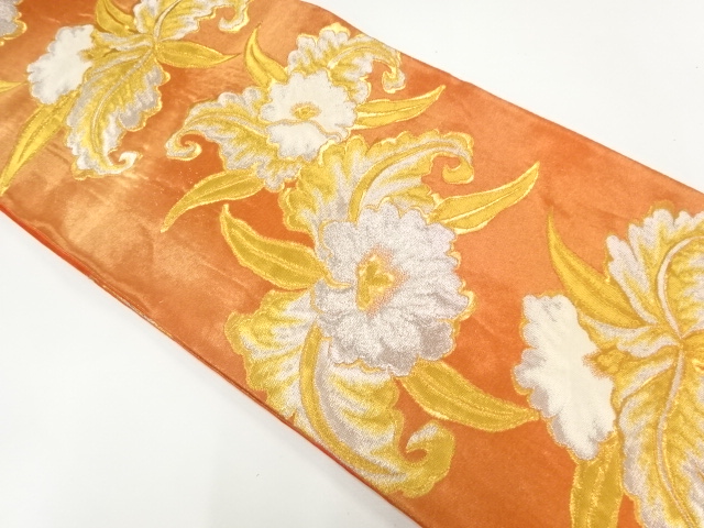 JAPANESE FUKURO OBI / WOVEN ORCHID